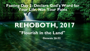 Fasting Day 2: Continue to Declare God’s Word for Your Life, Not Your Pains!